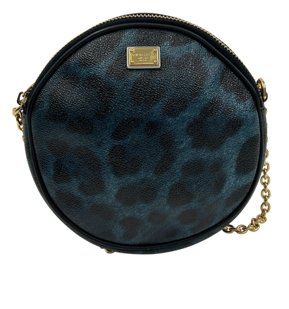 Bolso Redondo, 120&euro;, Bolso, Azul/Negro, Canvas - General, Vista frontal